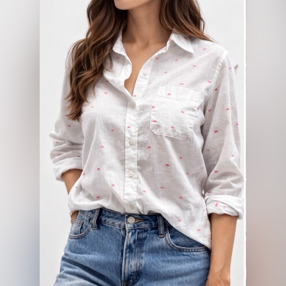 Grayson Tops - Grayson The Hero White Button Down Shirt XS (01) Classic Fit Cotton Long Sleeve